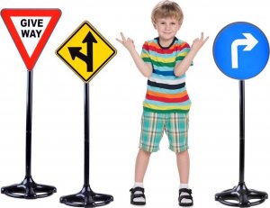 Duże Znaki drogowe 83cm Zestaw nauka jazdy ZA3733 4