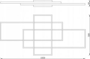 Lampa sufitowa Masterled Galaxis Pegaz LED 130W lampa sufitowa 3-punktowa (z pilotem) czarna 4
