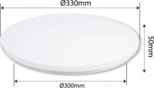 Lampa sufitowa Masterled Erik LED D33 plafon IP44/18W/4000K biały 3