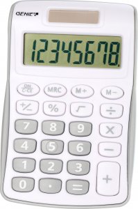 Kalkulator Genie GENIE Taschenrechner 120 S 8-stellig silber-grau 1