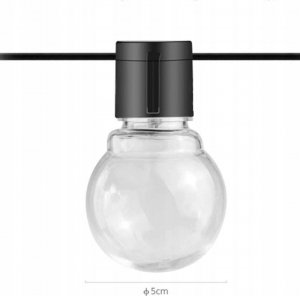 Masterled Girlanda solarna kulki 5cm na balkon Led ciepła 10 6