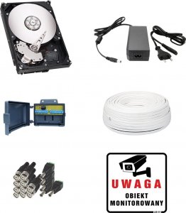 Keeyo H265+ Zestaw do monitoringu 5MPx IR 25m 1TB 5 Kamer 4