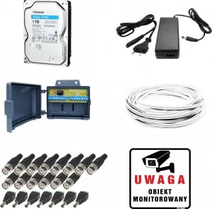 Keeyo H265+ Zestaw do monitoringu 5MPx IR 30m 1TB 7 Kamer 5