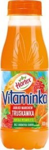 HORTEX Hortex Vitaminka Truskawka marchewka jabłko Sok butelka aPet 300ml 1
