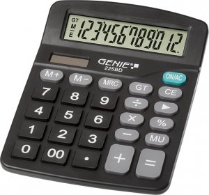 Kalkulator Genie GENIE Tischrechner Basic 225 BD 12-stellig 1