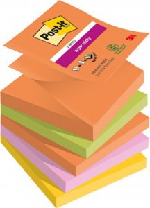 Post-It 3M Karteczki samoprzylepne Post-it® Super Sticky Z-Notes, BOOST, 76x76mm, 5x90 kart. 1