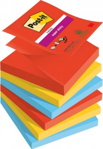 Post-It 3M Karteczki samoprzylepne Post-it® Super Sticky Z-Notes, PLAYFUL, 76x76mm, 6x90 kart. 1