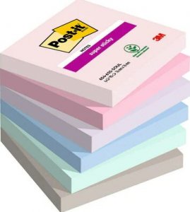 Post-It 3M Karteczki samoprzylepne Post-it® Super Sticky, SOULFUL, 76x76mm, 6x90 kart. 1