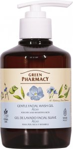 Green Pharmacy Gentle Facial Wash Gel żel do mycia twarzy dla suchej i wrażliwej skóry Aloes 270ml 1