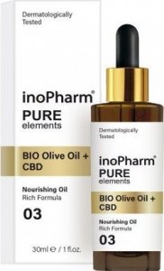 INOPHARM_Pure serum do twarzy i szyi z ekstraktem z konopi i biooliwą z oliwek 30ml 1