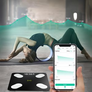 Waga łazienkowa Retoo Inteligentna waga łazienkowa Bluetooth analityczna 15