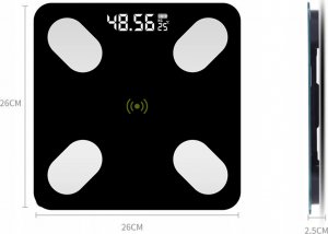 Waga łazienkowa Retoo Inteligentna waga łazienkowa Bluetooth analityczna 16