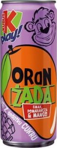Kubuś Kubuś Play Oranżada pomarańcza & mango 250 ml 1