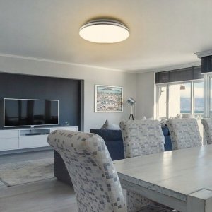 Lampa sufitowa Masterled Kiro LED D33 plafon IP44/18W/4000K biały/chrom 2