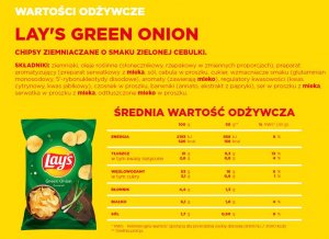 LAYs LAY`S - Chipsy Ziemniaczane O Smaku Zielonej Cebulki - 215G 3