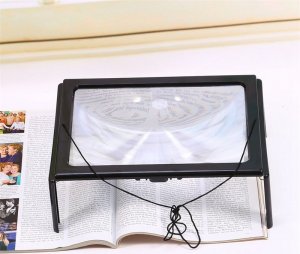 Retoo LUPA A4 DO CZYTANIA LED SZKŁO POWIĘKSZAJĄCE DUŻA 10
