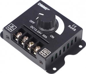 Aptel OBROTOWY ŚCIEMNIACZ do Oświetlenia LED Manualny czarny AG132C 2