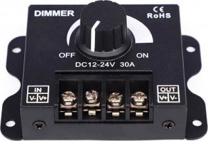 Aptel OBROTOWY ŚCIEMNIACZ do Oświetlenia LED Manualny czarny AG132C 3