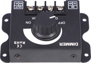 Aptel OBROTOWY ŚCIEMNIACZ do Oświetlenia LED Manualny czarny AG132C 4