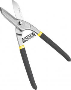 Deli Nożyce do blachy Deli Tools EDL4371, 250mm (czarno-żółte) 1