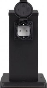 Masterled Ontario H20 słupek ogrodowy z 2 wbudowanymi gniazdami czarny 4