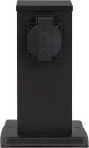 Masterled Ontario H20 słupek ogrodowy z 2 wbudowanymi gniazdami czarny 5