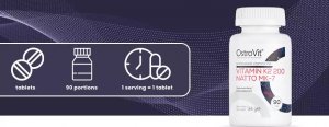 OstroVit Witamina K2 200 Natto MK-7 90 tabletek one size 3