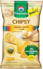 Przysnacki Przysnacki Chipsy o smaku wiejskie masło z solą 135g 1