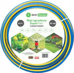 BEST GARDEN WĄŻ OGRODOWY 3/4” 30m SUPER FLEX BEST GARDEN 8