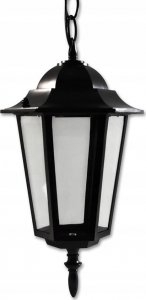 Masterled Victoria lampa wisząca ogrodowa 1-punktowa czarna 1