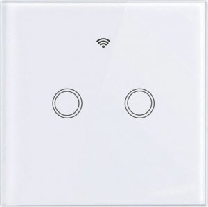 Masterled Włącznik szklany dotykowy WIFI podwójny czarny/biały 5