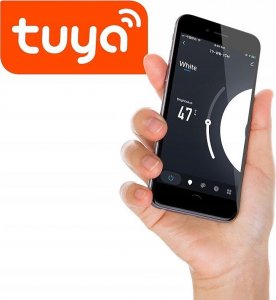 Masterled Włącznik szklany dotykowy WIFI podwójny czarny/biały 7