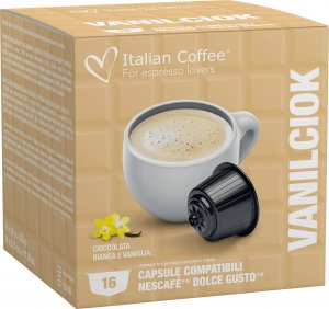 Italian Coffee Vanilciok (czekolada biała z wanilią) Italian Coffee kapsułki do Dolce Gusto - 16 kapsułek 1