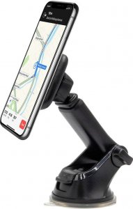 Uchwyt samochodowy Uniwersalny magnetyczny ML-128 teleskopowy do telefonu na szybę Black 2