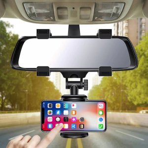 Retoo UCHWYT SAMOCHODOWY NA TELEFON LUSTERKO WSTECZNE 8