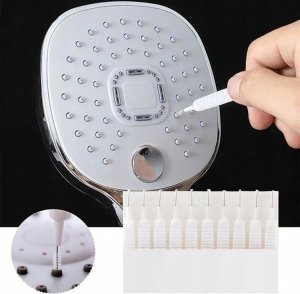 Aptel ZESTAW DO CZYSZCZENIA SŁUCHAWKI PRYSZNICOWEJ 10 szczotek AG765 3