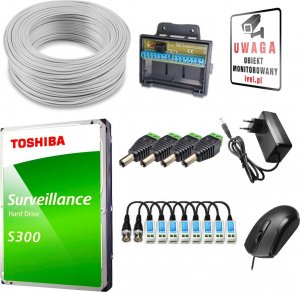 Hikvision Zestaw do monitoringu 4 kamerowy Hikvision Hikator HD 7