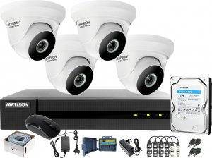Hikvision Zestaw do monitoringu po skrętce 4 kamerowy Hikvision 4MPx 1
