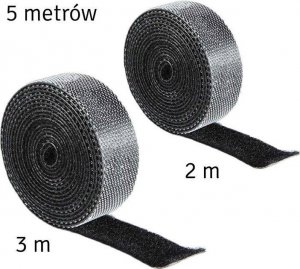 Organizer Aptel ZWIJANY ORGANIZER na Kable Maskownica Taśma 5m czarny AG736 2