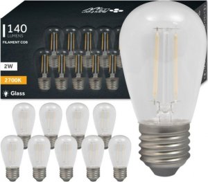 Masterled Żarówki ledowe retro Edison LED E27 Filament Vita ST14 2700K 2W Żarówki ledowe retro Edison LED E27 Filament Vita ST14 2700K 2W 1