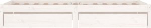 vidaXL vidaXL Rama łóżka z szufladami, biała, 75x190 cm, pojedyncza 4