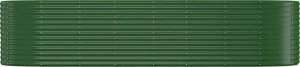 vidaXL vidaXL Donica ogrodowa, malowana proszkowo stal, 322x100x68 cm zielona 3