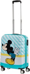 American Tourister Mała kabinowa walizka AMERICAN TOURISTER ANIMAL SPARKLE 85667 Blue Kiss Mickey 1