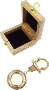 Breloczek Upominkarnia Brelok do kluczy Koło Ratunkowe BN-2158 w pudełku drewnianym 1