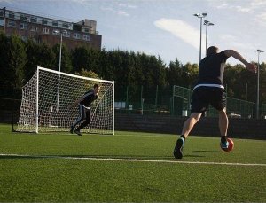 SPORTPOLAND bramka do piłki nożnej 3x1.55 m żak składana *spd 3