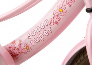 Supersuper Lola 14 Cal 21,5 cm Dziewczyny Hamulec gwintowany Turkus/Różowy 4