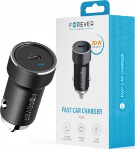 Ładowarka Forever Forever ładowarka samochodowa PD3.0 CC-06 1x USB-C 20W czarna 8