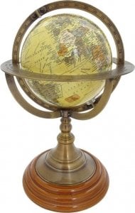 Upominkarnia Globus dekoracyjny na mosiężnej podstawie - NC2142 1
