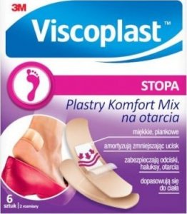 Sila Viscoplast plastry komfort na otarcia mix 6 szt 1
