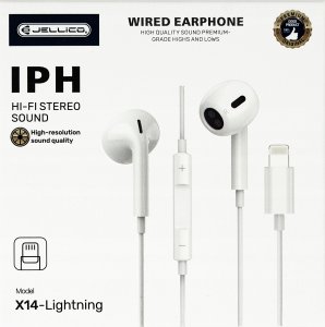 Słuchawki Jellico SŁUCHAWKI EARPODS LIGHTNING DOUSZN MIKROFON IPHONE 2